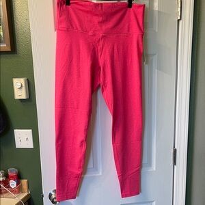 all in motion Allover Cozy Neon Pink Leggings
